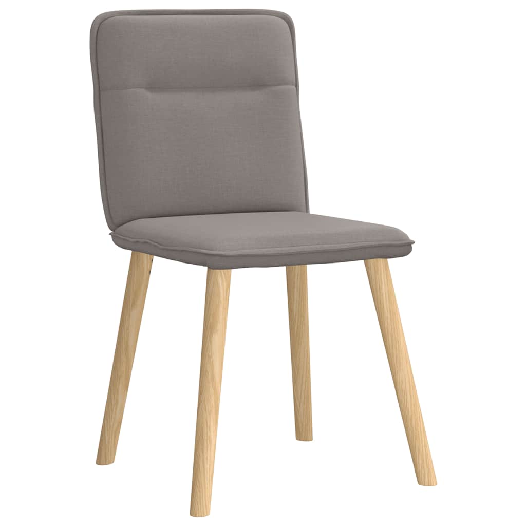 Chaises à manger lot de 4 taupe tissu - XIOS