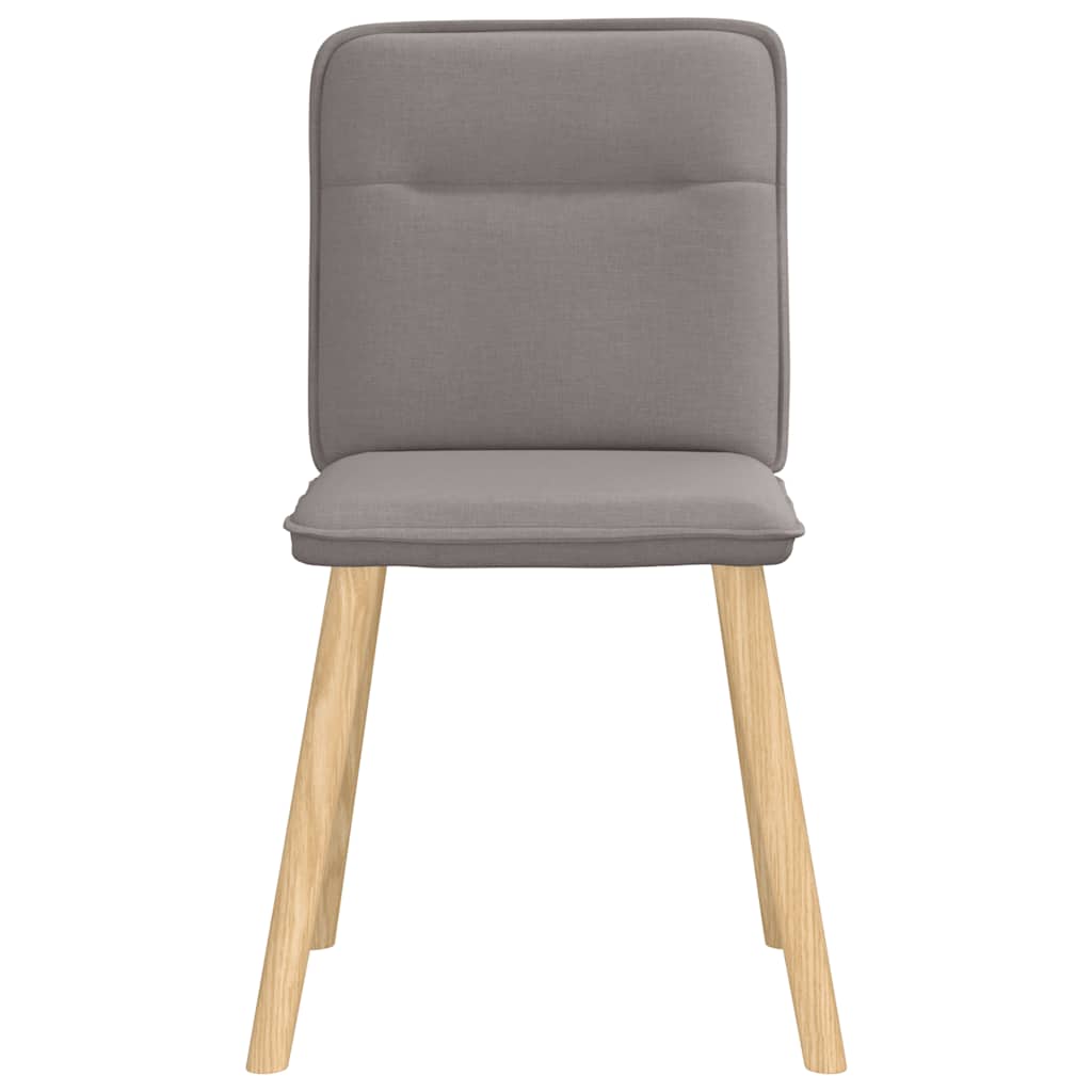 Chaises à manger lot de 4 taupe tissu - XIOS
