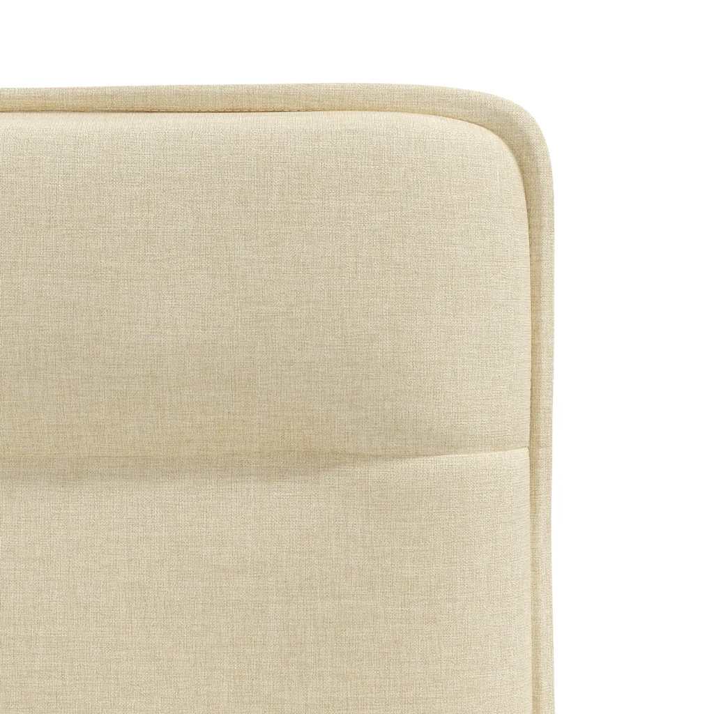 Chaises à manger lot de 4 crème tissu - XIOS