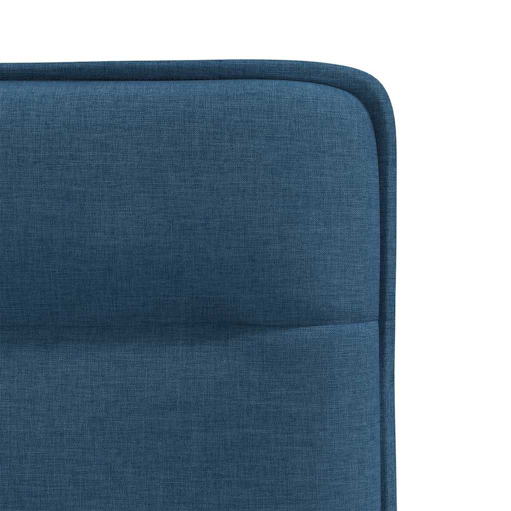 Chaises à manger lot de 4 bleu tissu - XIOS