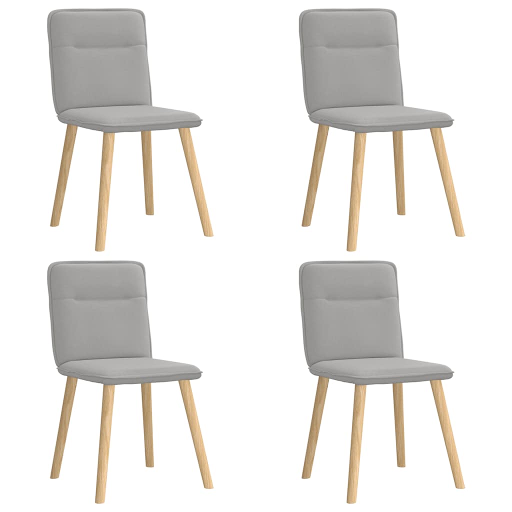 Chaises à manger lot de 4 gris nuage tissu - XIOS