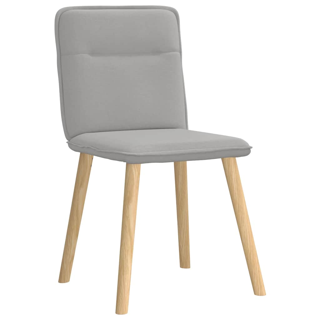 Chaises à manger lot de 4 gris nuage tissu - XIOS