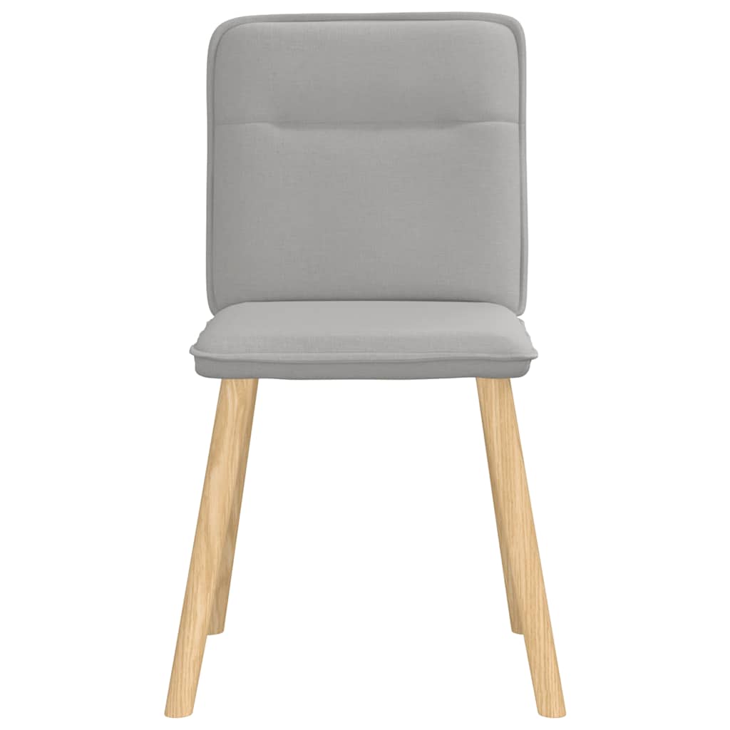 Chaises à manger lot de 4 gris nuage tissu - XIOS
