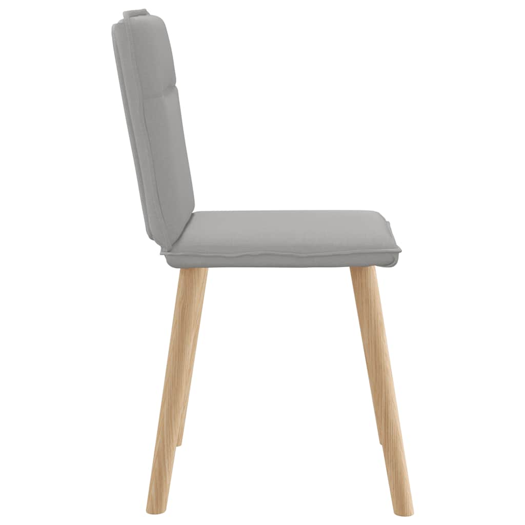 Chaises à manger lot de 4 gris nuage tissu - XIOS