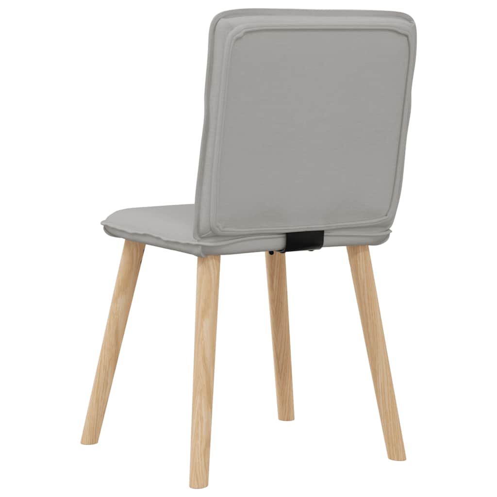Chaises à manger lot de 4 gris nuage tissu - XIOS