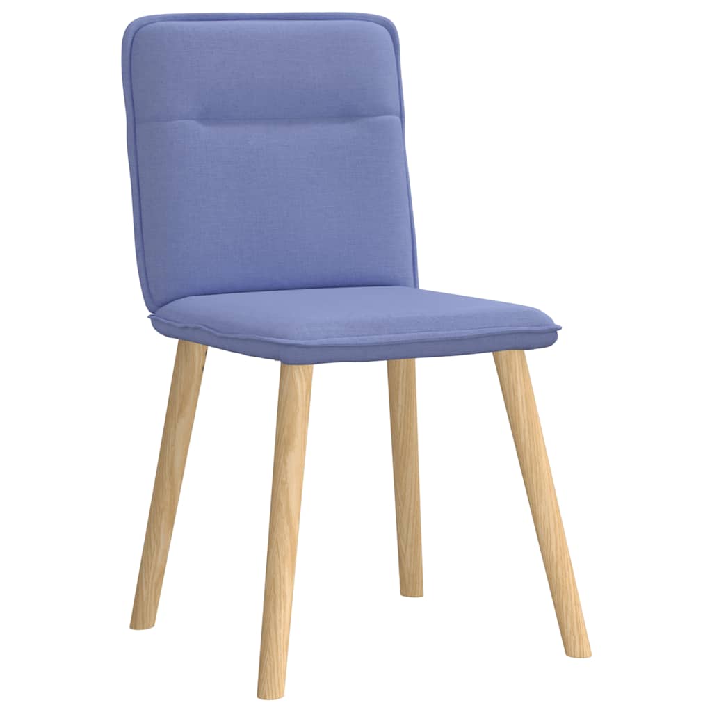 Chaises à manger lot de 4 bleu jean tissu - XIOS