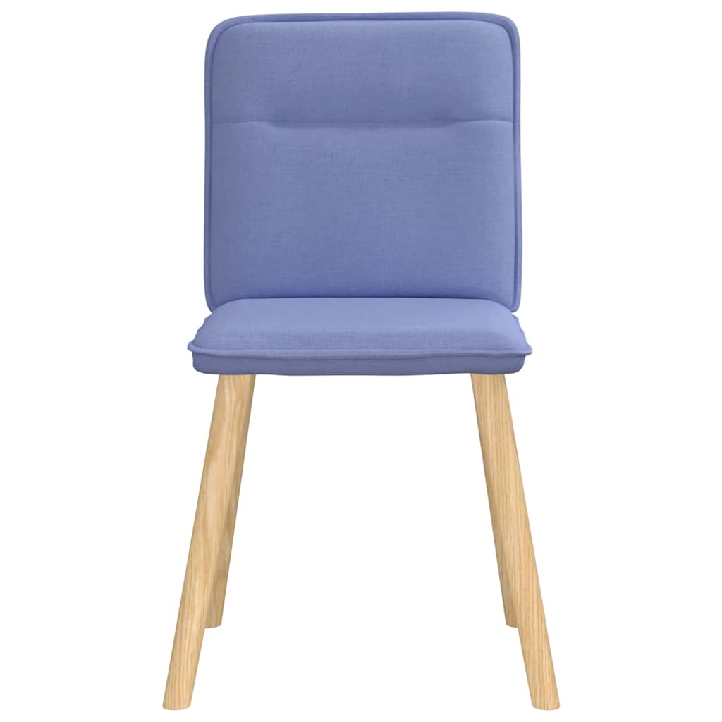 Chaises à manger lot de 4 bleu jean tissu - XIOS