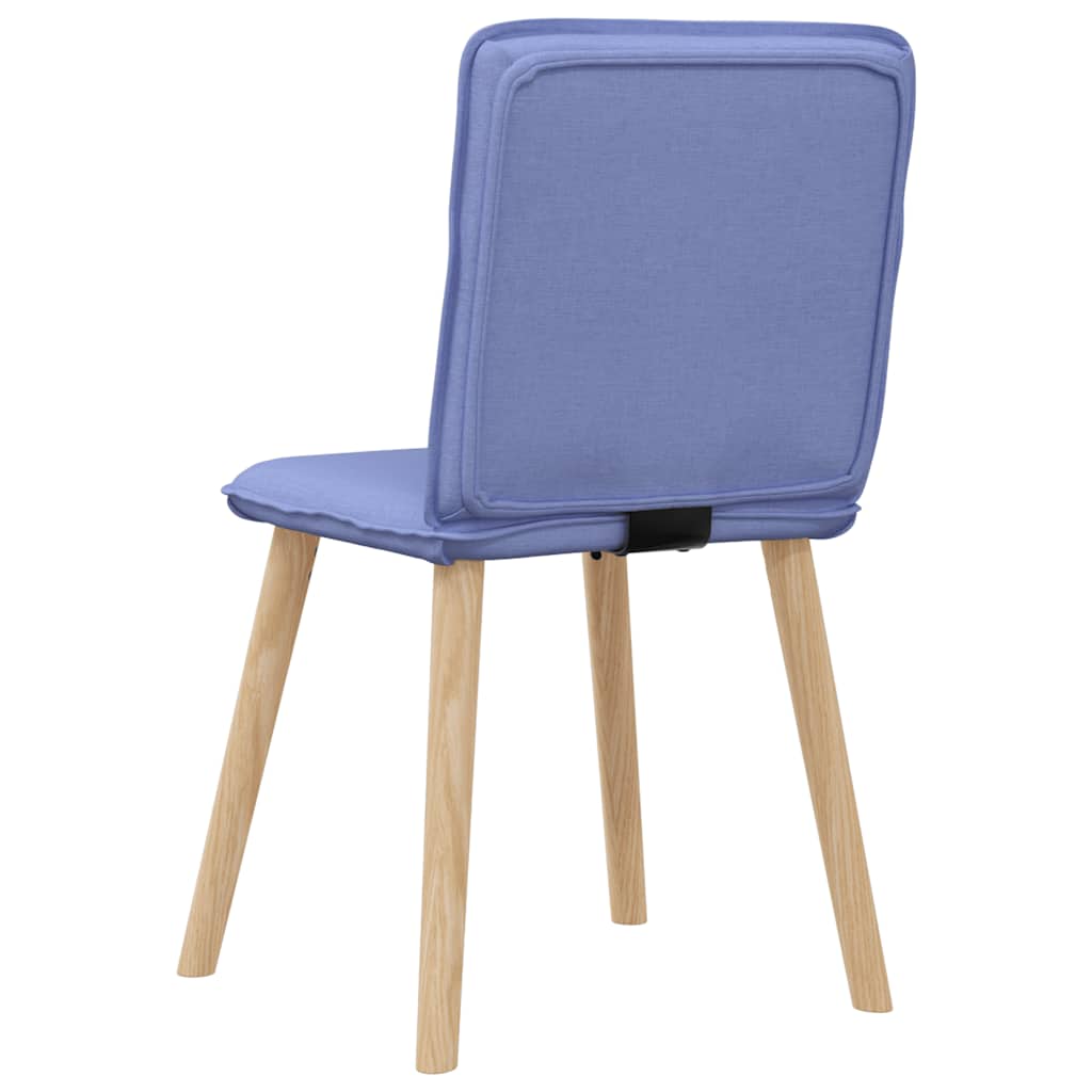 Chaises à manger lot de 4 bleu jean tissu - XIOS