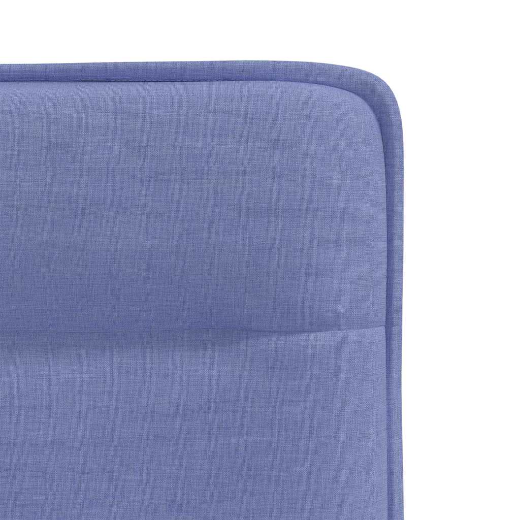 Chaises à manger lot de 4 bleu jean tissu - XIOS
