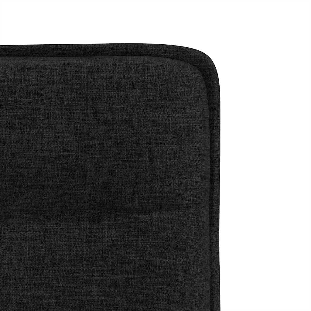 Chaises à manger lot de 4 noir tissu - XIOS