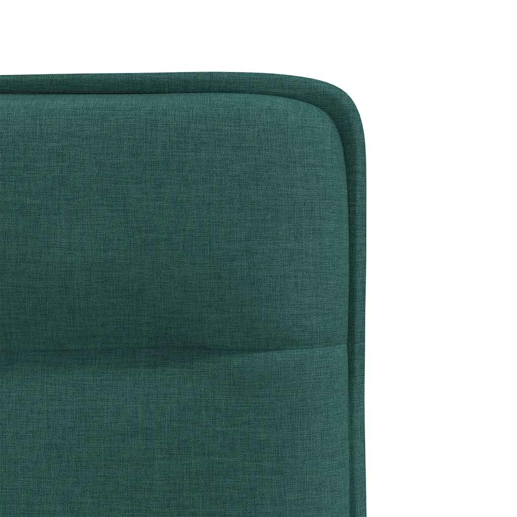 Chaises à manger lot de 4 vert foncé tissu - XIOS