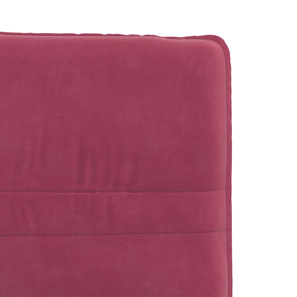 Chaises à manger lot de 4 Rouge bordeaux Velours Chaises de cuisine vidaXL