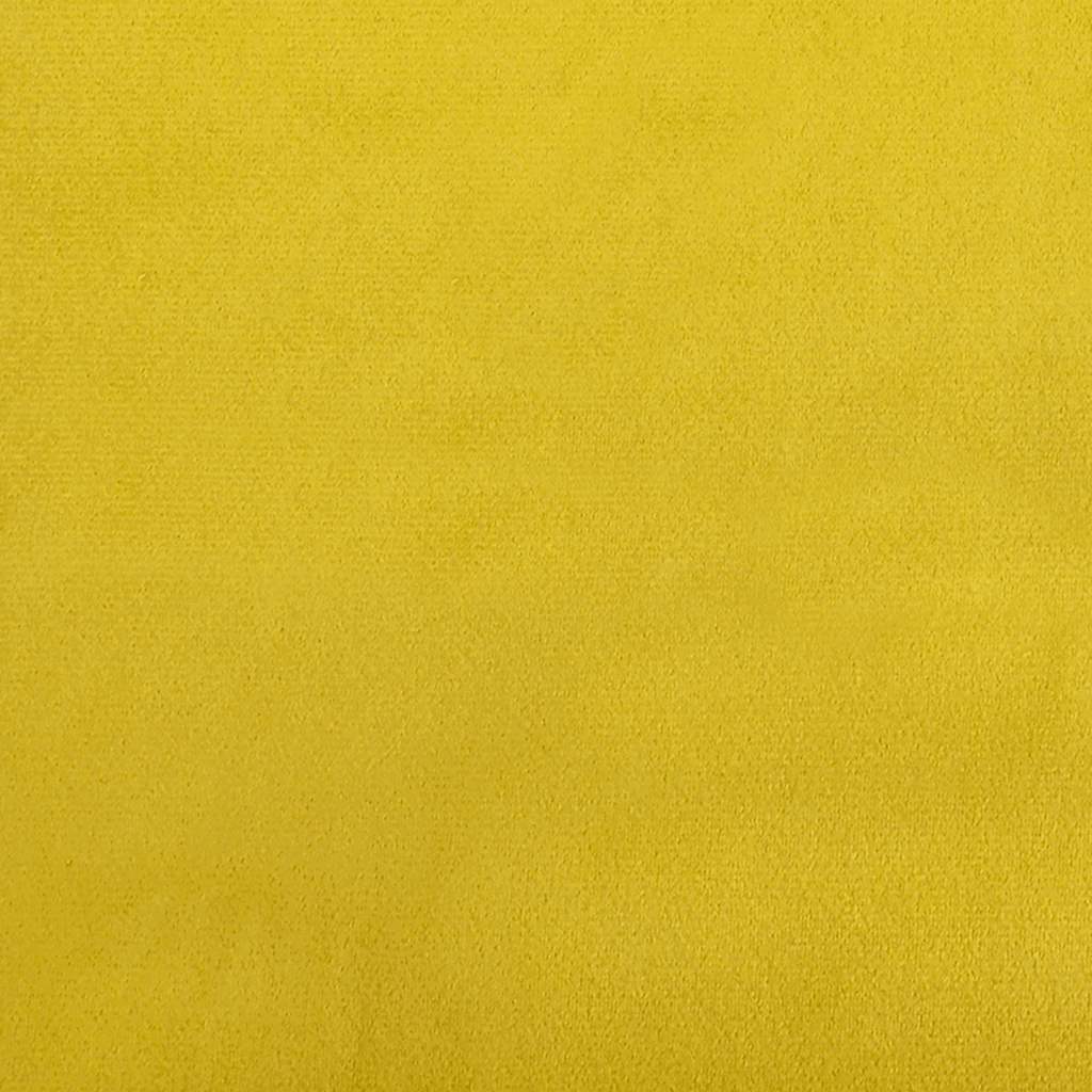 Chaises à manger lot de 4 jaune velours Chaises de cuisine vidaXL