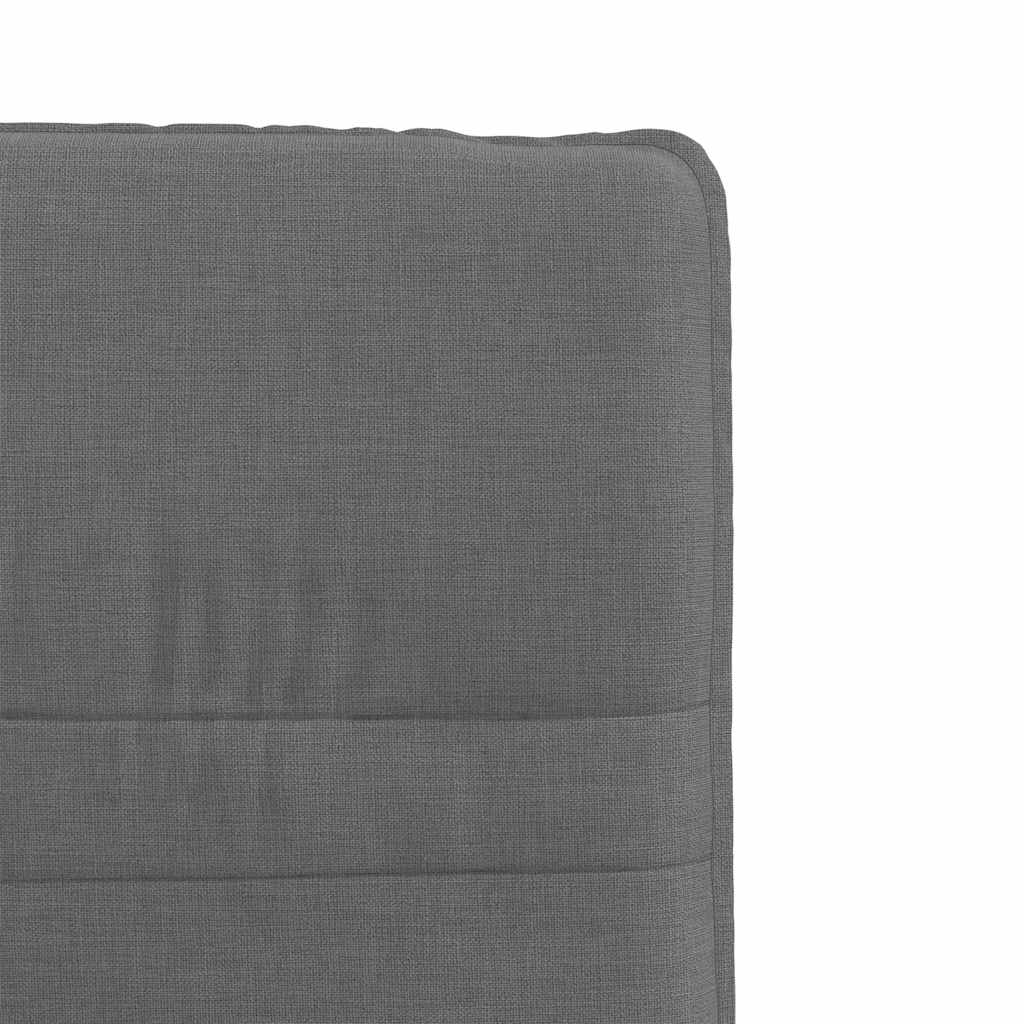 Chaises à manger lot de 4 gris foncé tissu - XIOS
