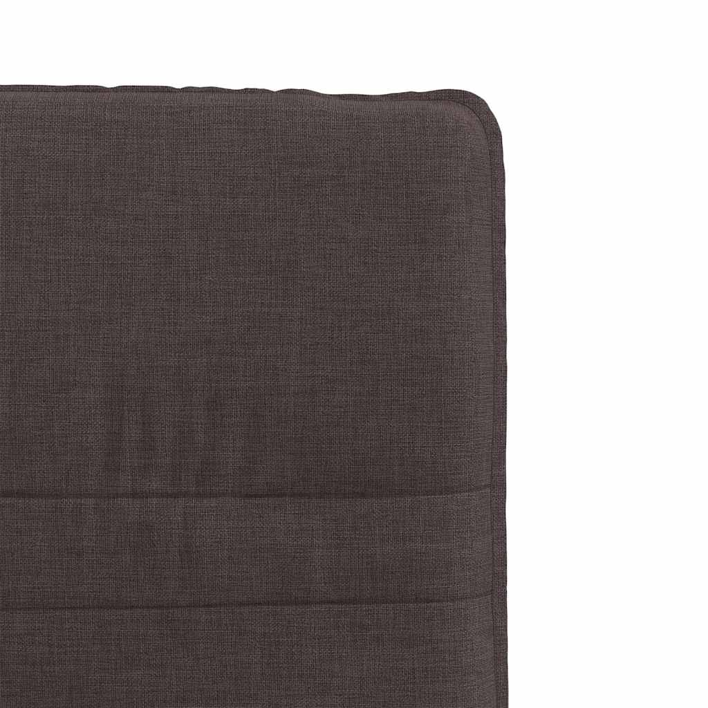 Chaises à manger lot de 4 marron foncé tissu