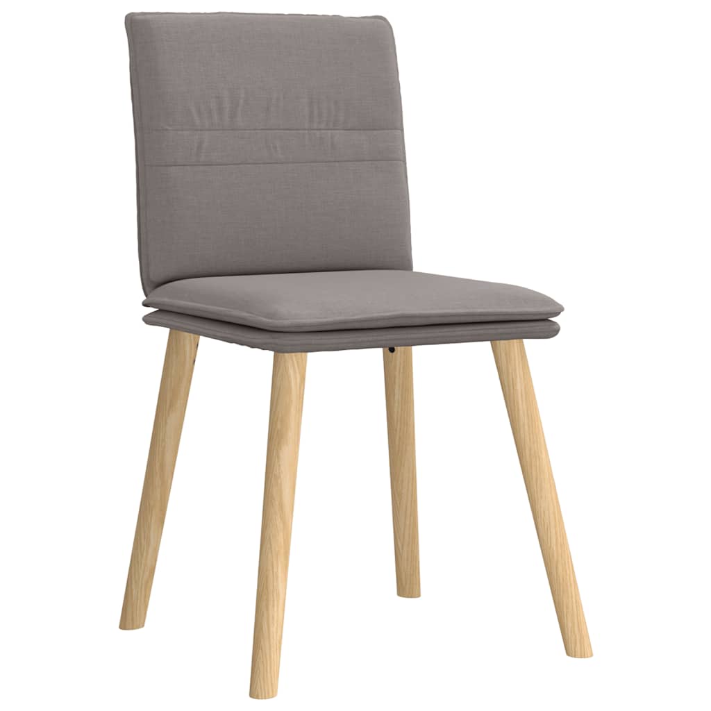 Chaises à manger lot de 4 taupe tissu - XIOS