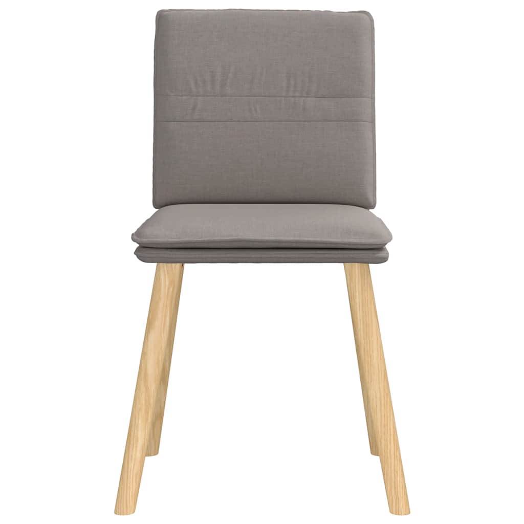 Chaises à manger lot de 4 taupe tissu - XIOS