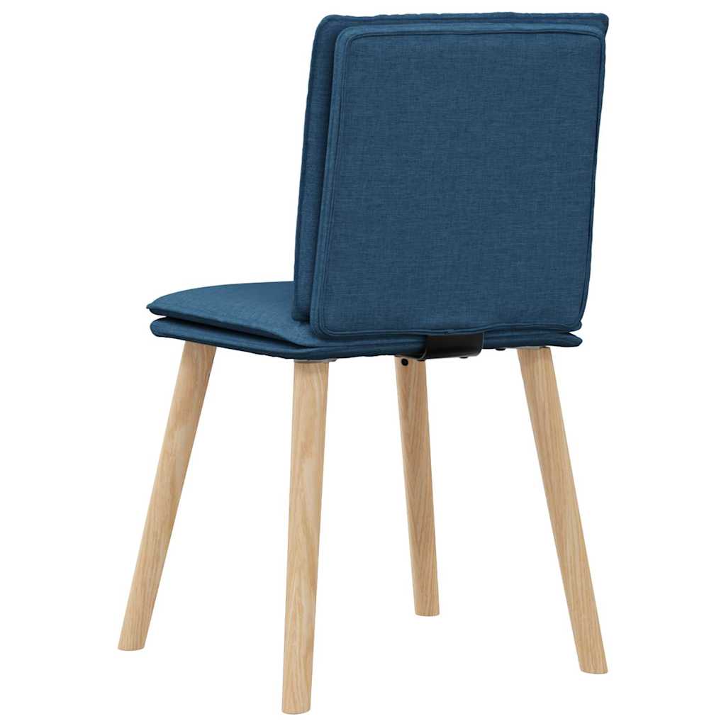 Chaises à manger lot de 4 bleu tissu Chaises de cuisine vidaXL