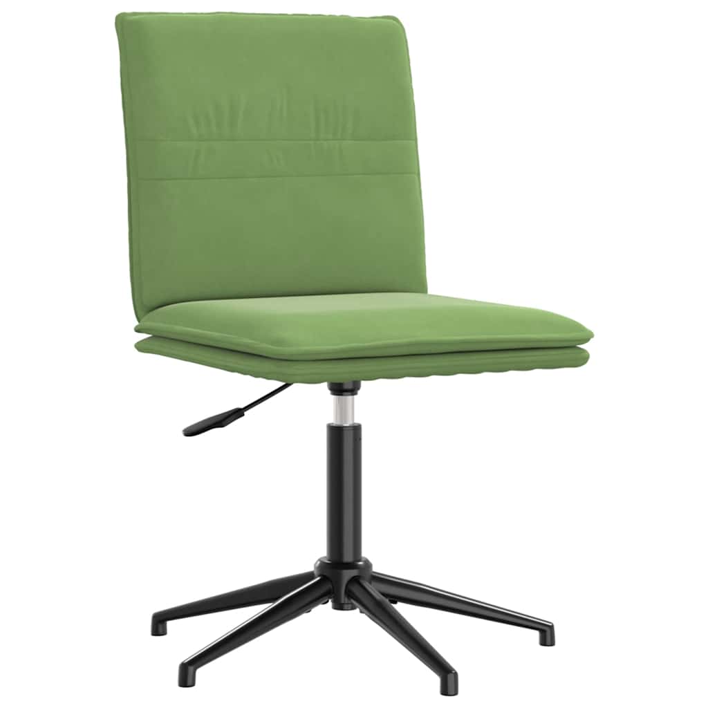 Chaises à manger lot de 2 Vert clair Velours Chaises de cuisine vidaXL