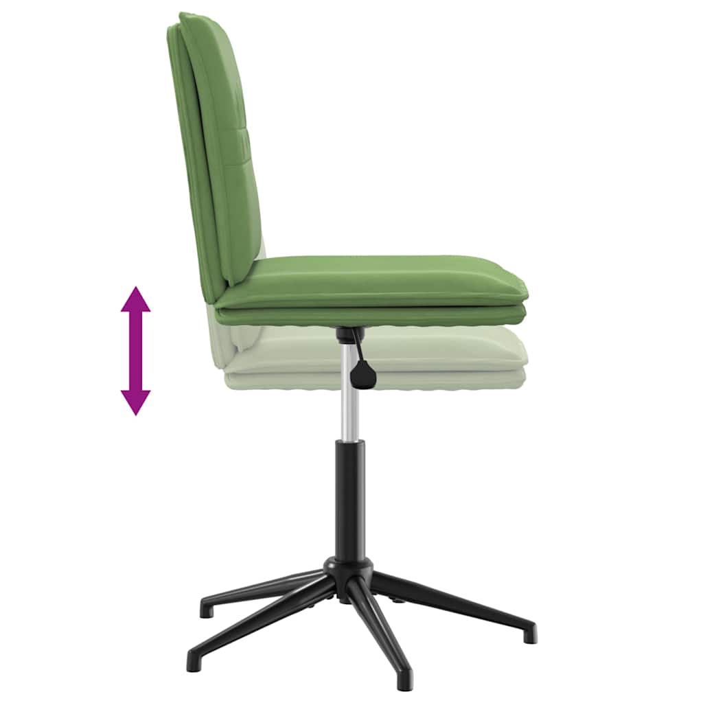 Chaises à manger lot de 2 Vert clair Velours Chaises de cuisine vidaXL