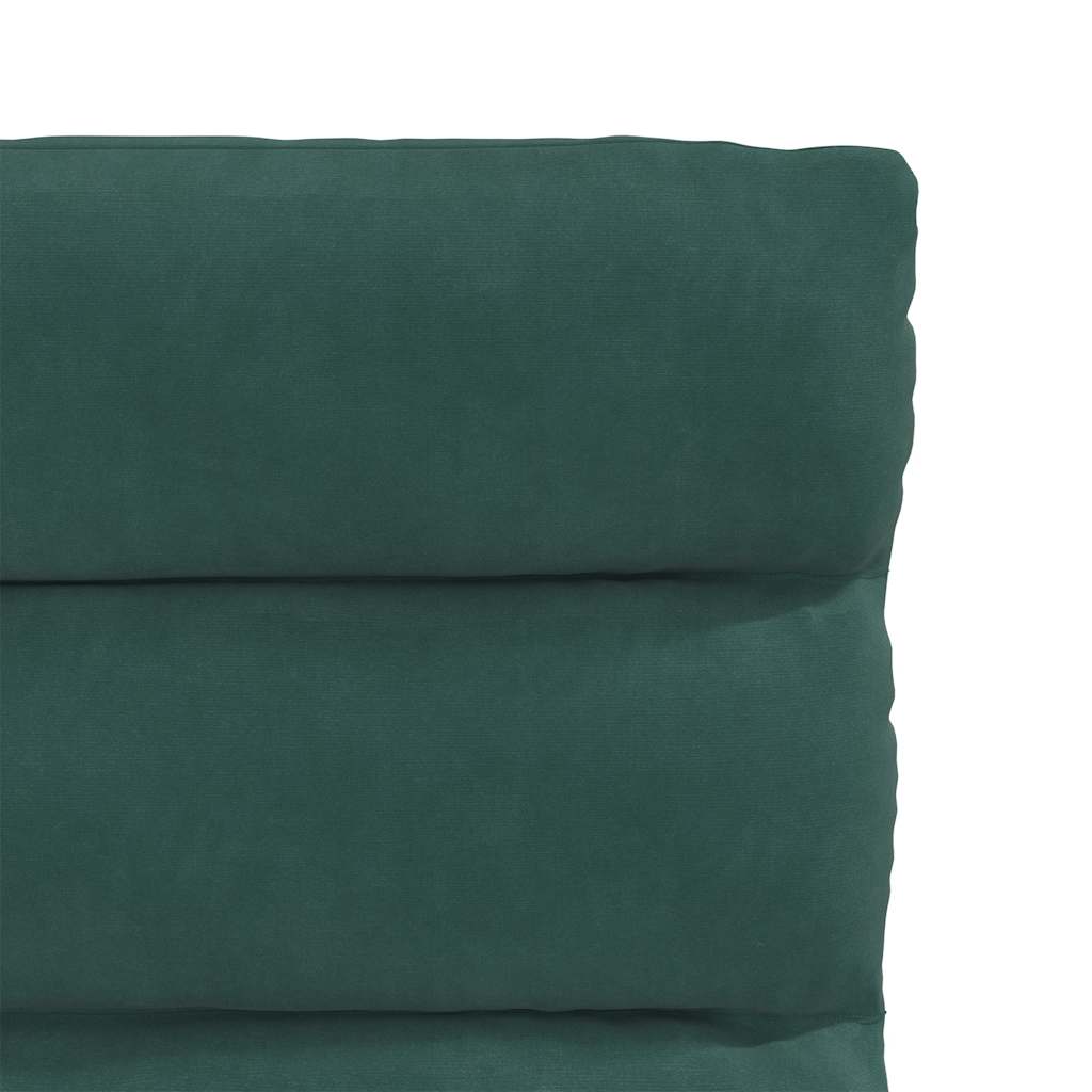 Chaises à manger lot de 4 Vert foncé Velours - XIOS
