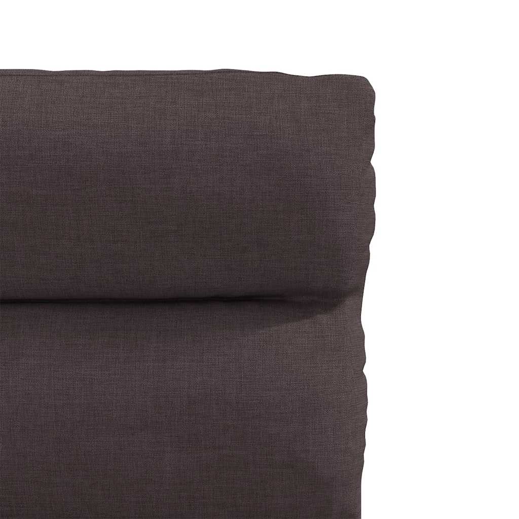 Chaises à manger lot de 4 marron foncé tissu - XIOS