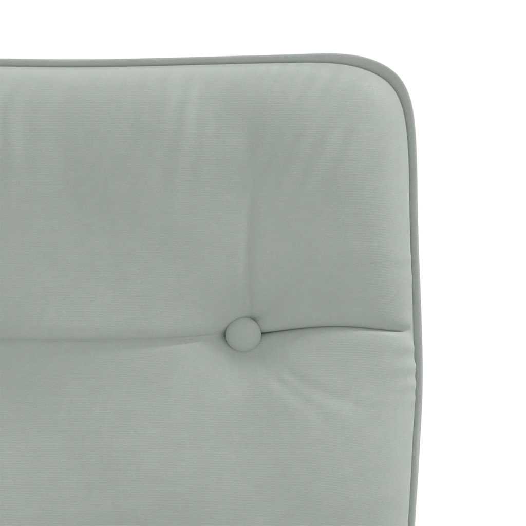 Chaises à manger lot de 4 Gris clair Velours - XIOS