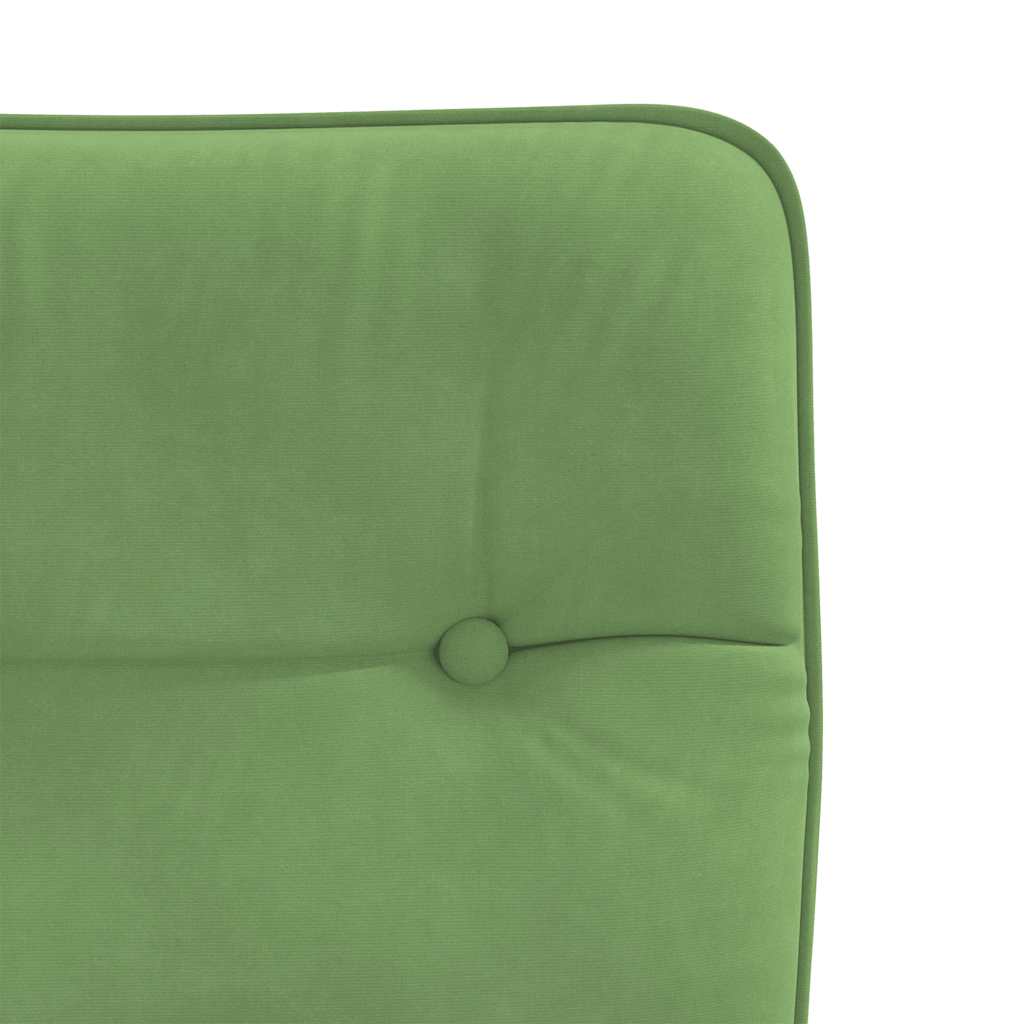 Chaises à manger lot de 4 vert clair velours - XIOS