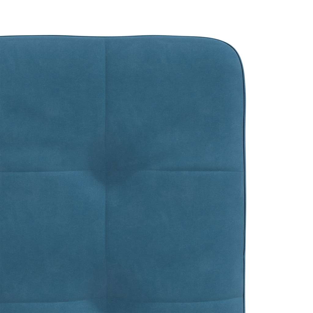 Chaises à manger lot de 6 bleu velours - XIOS