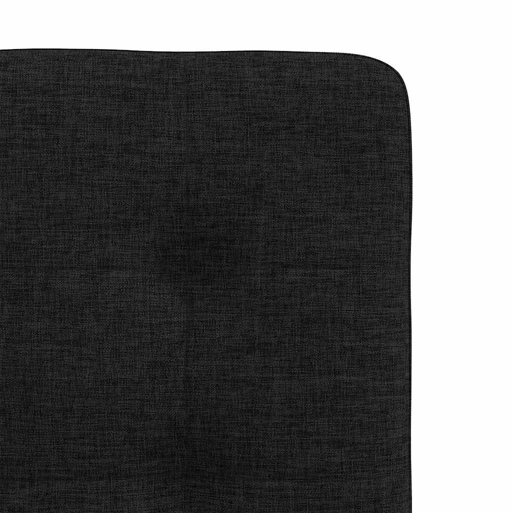 Chaises à manger lot de 6 noir tissu - XIOS