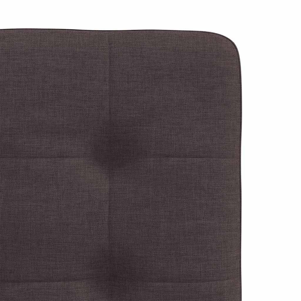 Chaises à manger lot de 6 marron foncé tissu - XIOS