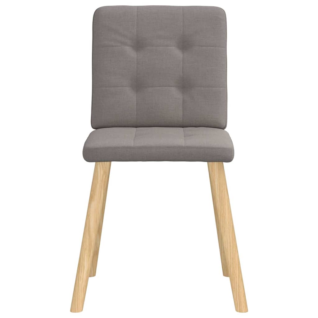 Chaises à manger lot de 6 taupe tissu - XIOS