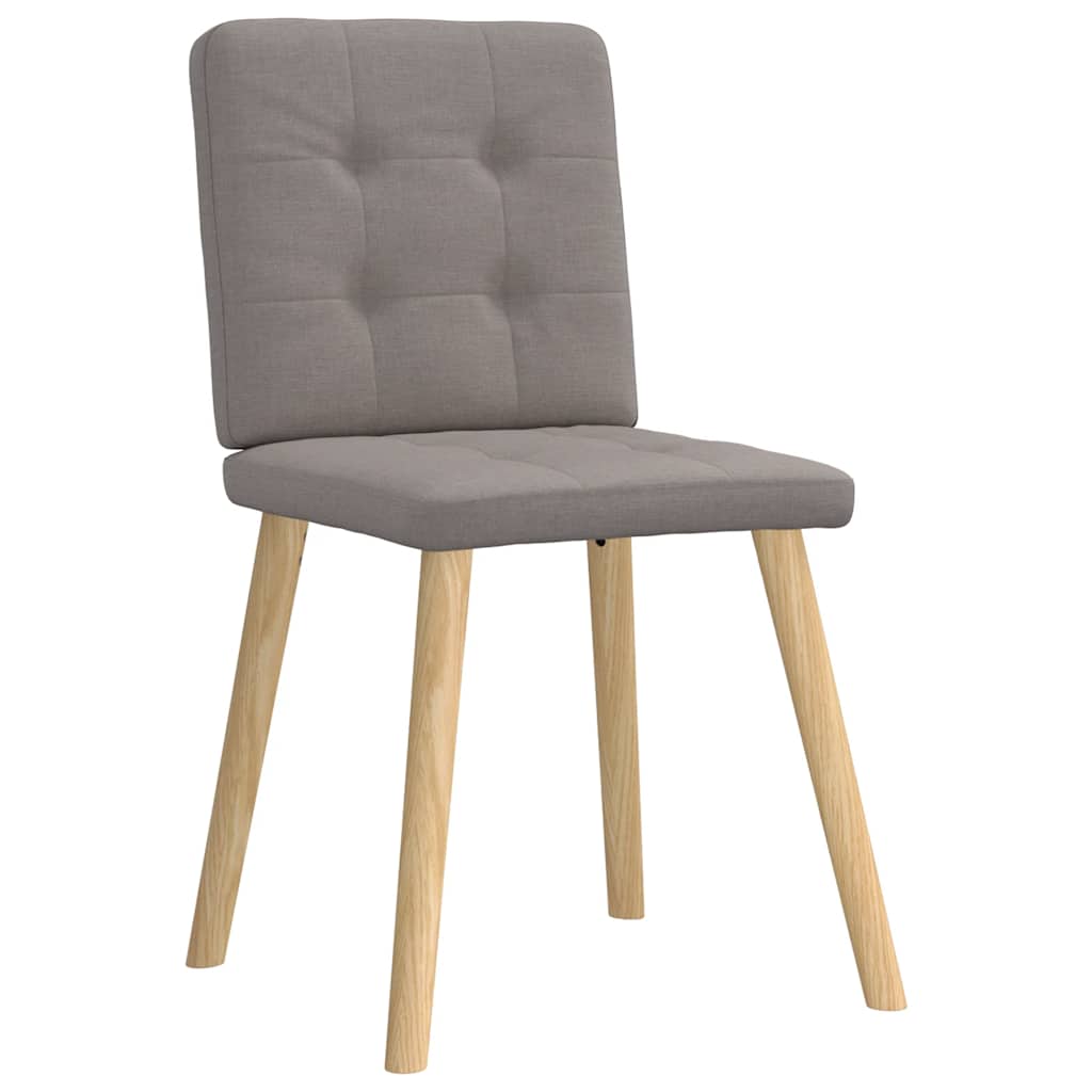 Chaises à manger lot de 6 taupe tissu - XIOS
