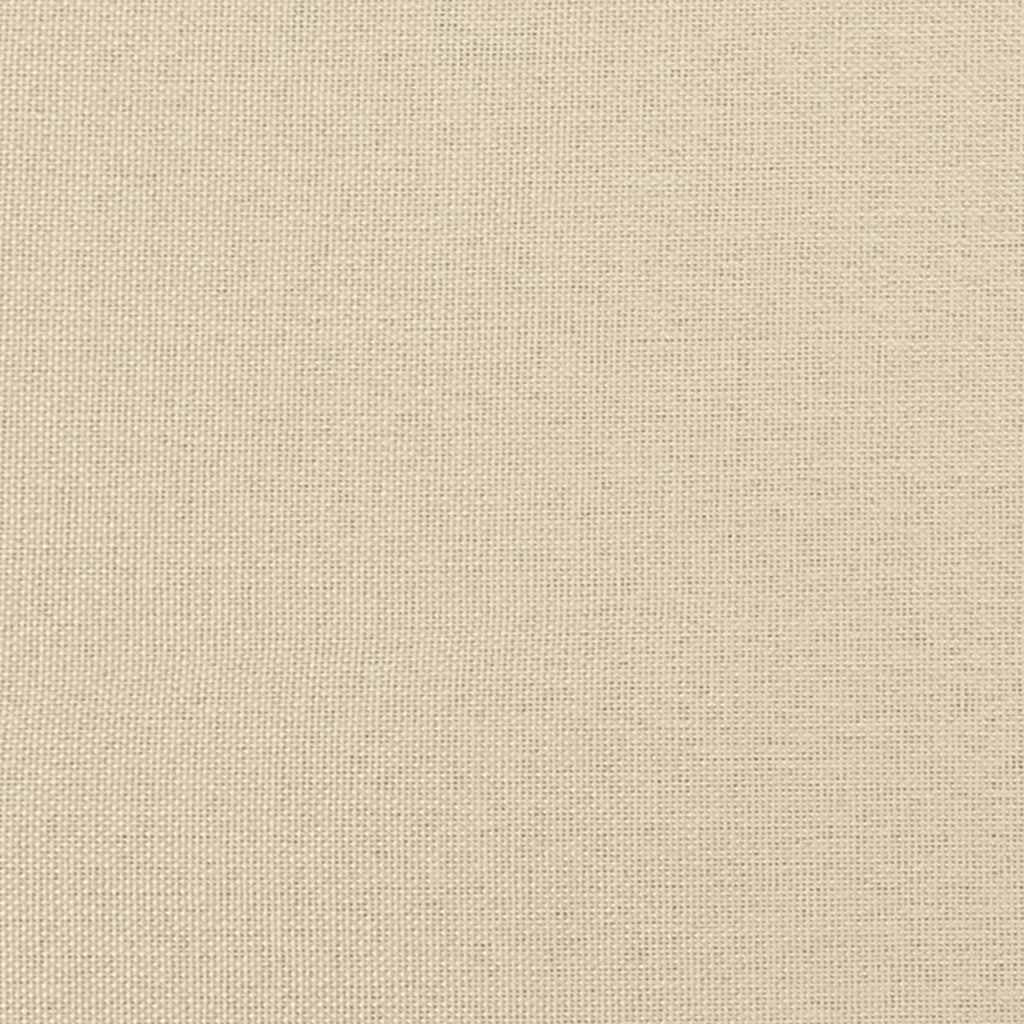Chaises à manger lot de 6 crème tissu