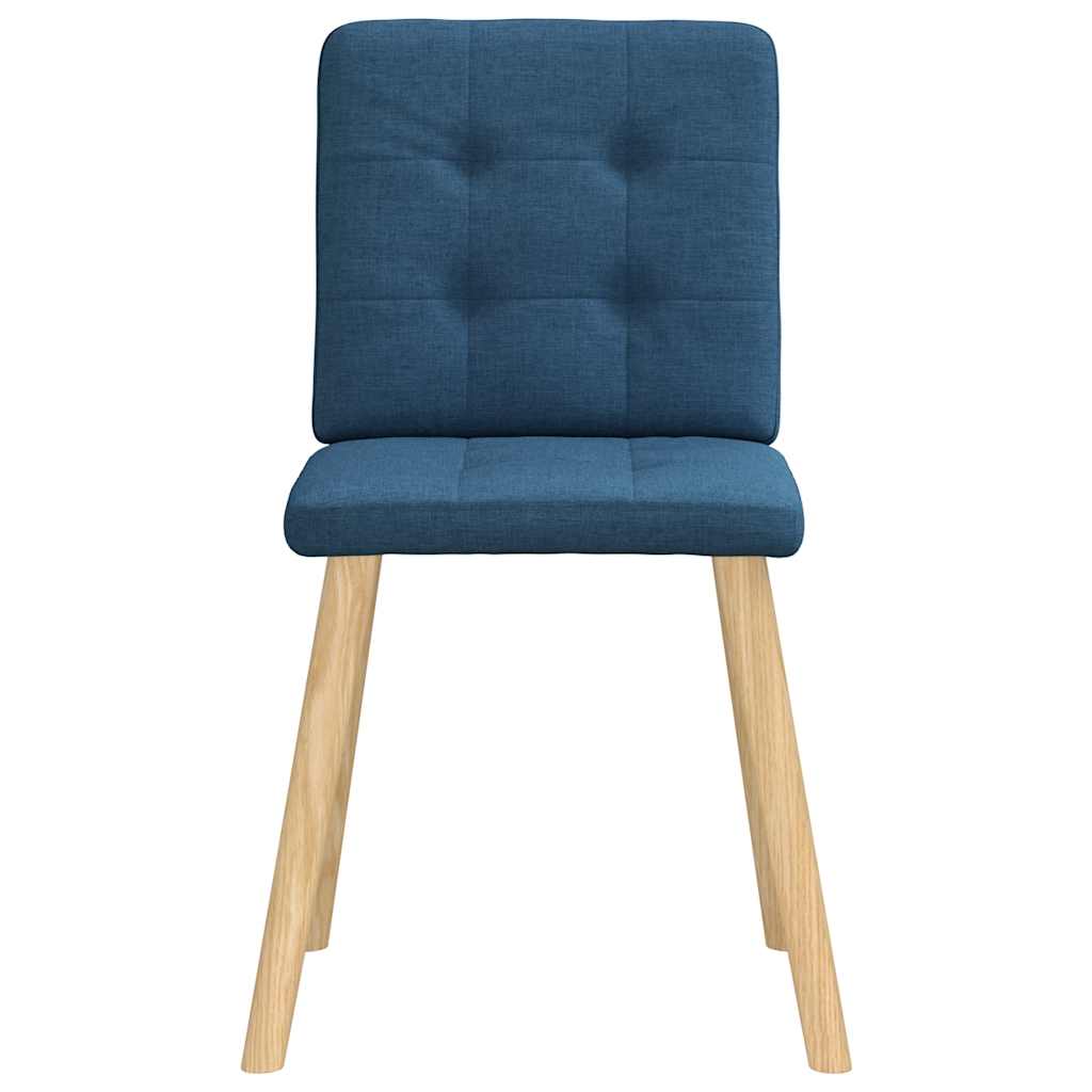 Chaises à manger lot de 6 bleu tissu - XIOS