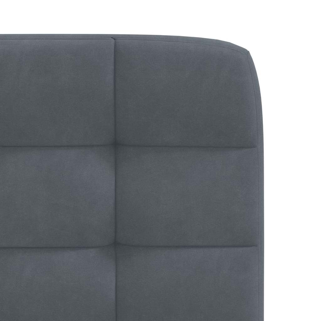 Chaises à manger lot de 6 gris foncé velours - XIOS