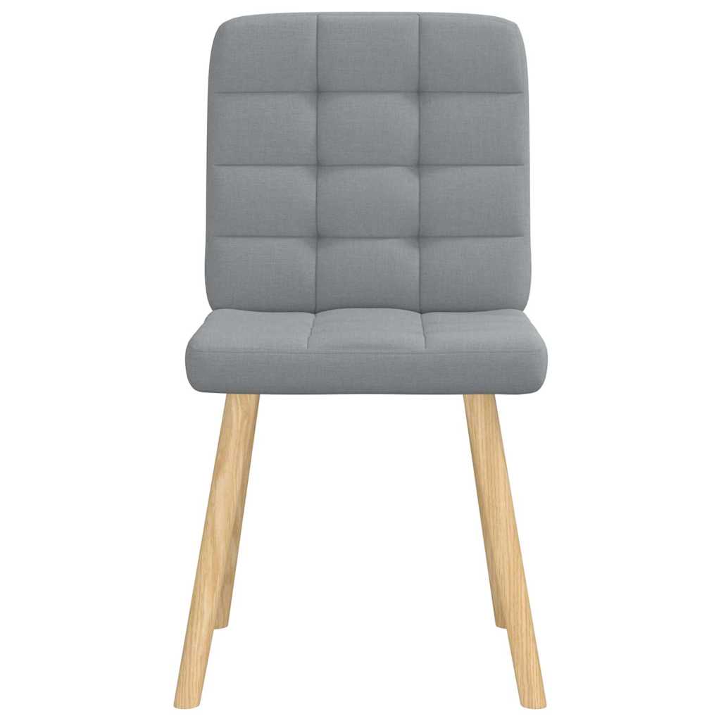 Chaises à manger lot de 6 gris clair tissu - XIOS