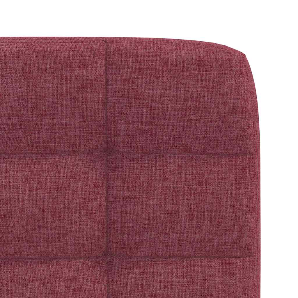Chaises à manger lot de 6 rouge bordeaux tissu - XIOS