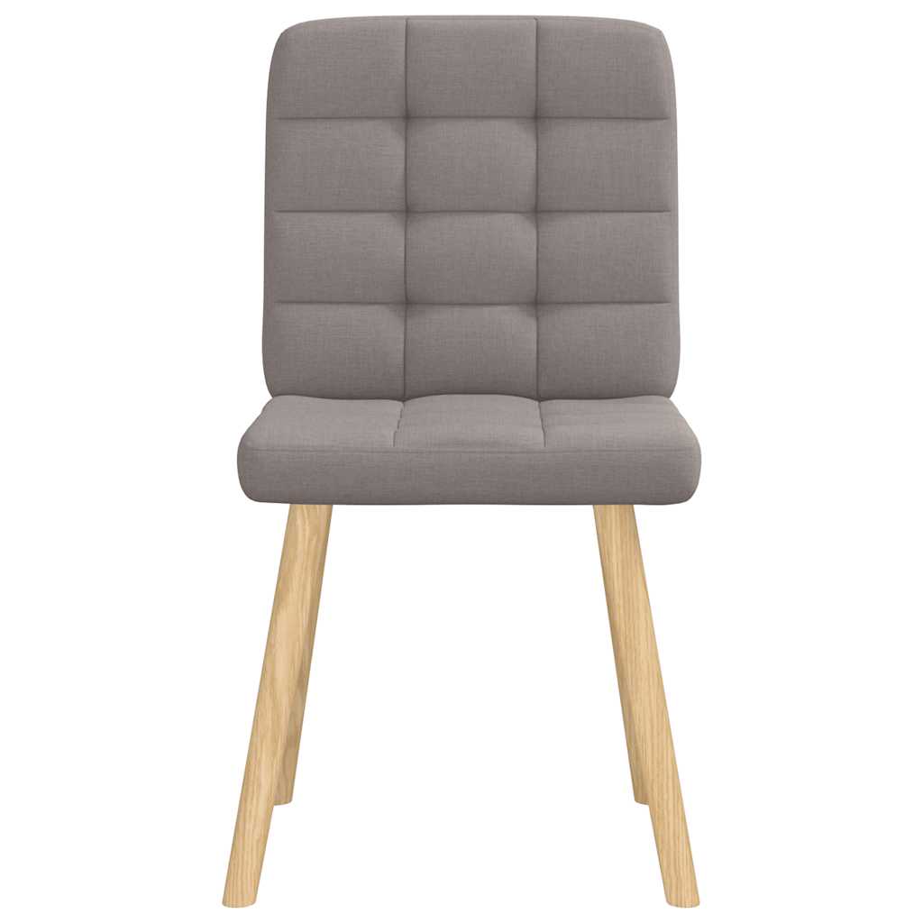 Chaises à manger lot de 6 taupe tissu - XIOS