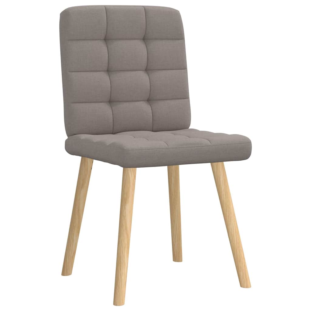 Chaises à manger lot de 6 taupe tissu - XIOS