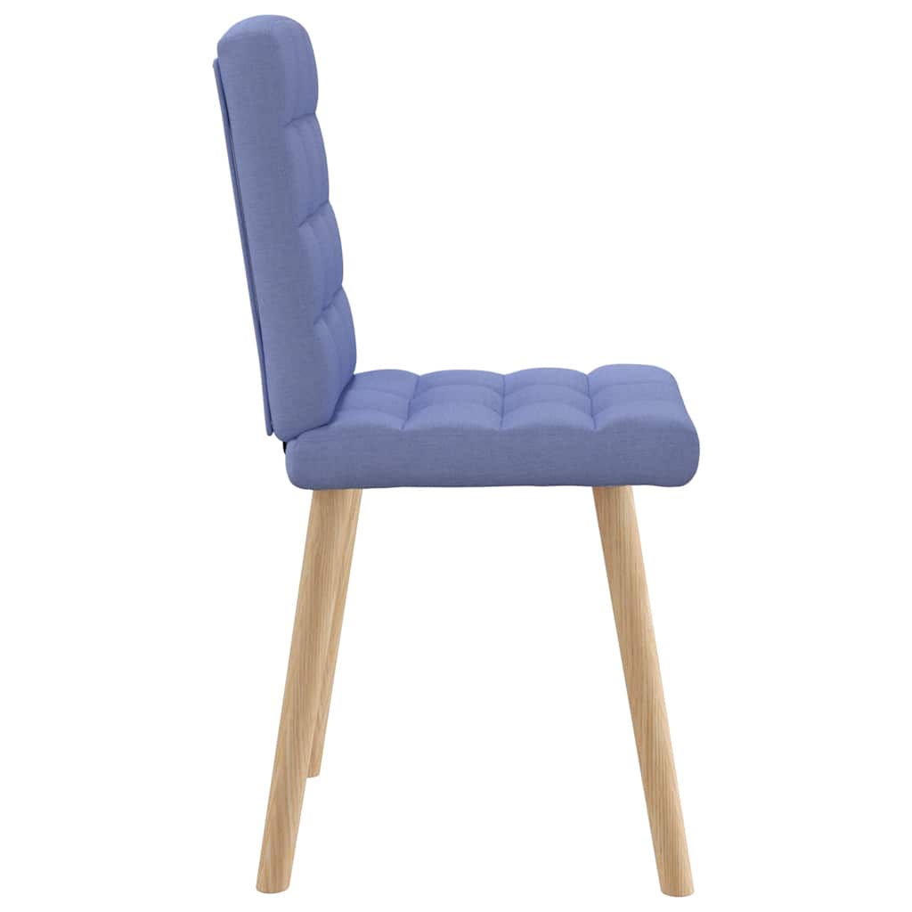 Chaises à manger lot de 6 bleu jean tissu - XIOS