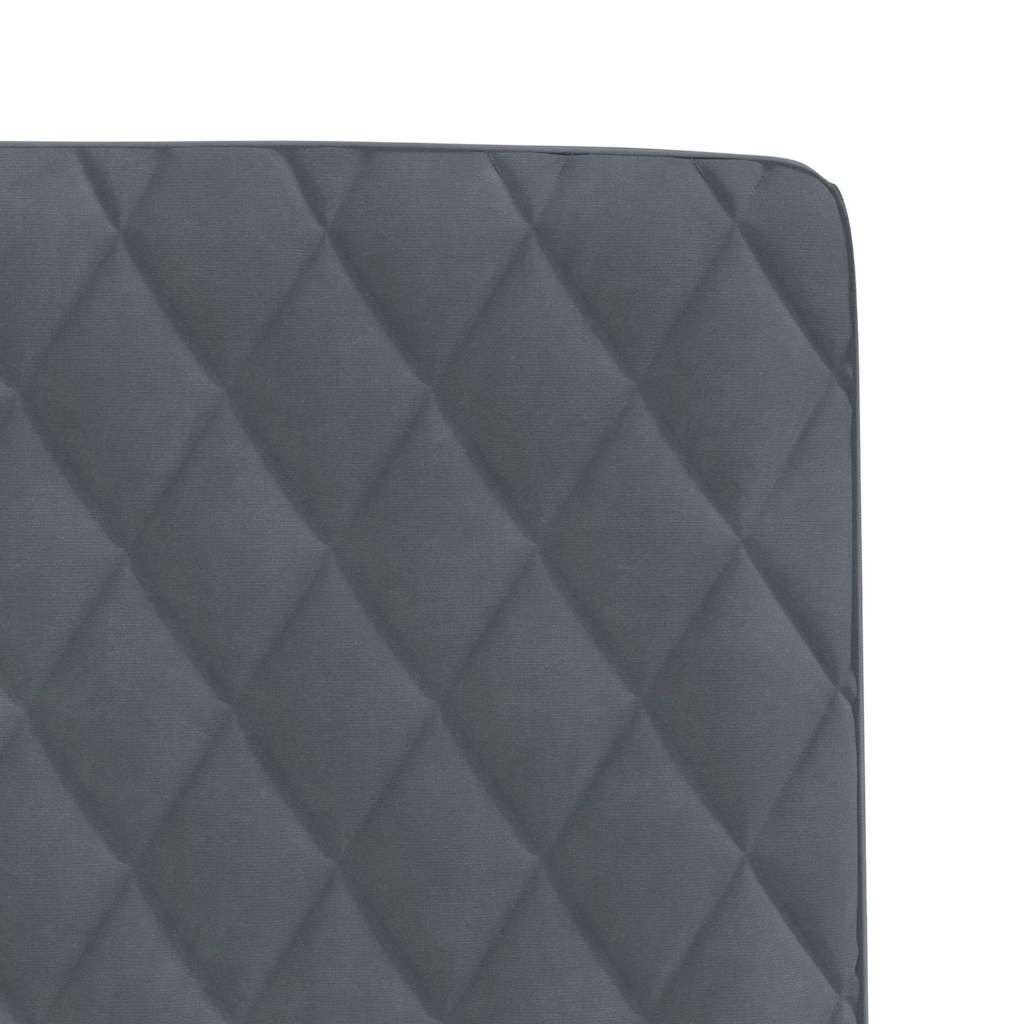 Chaises à manger lot de 6 gris foncé velours - XIOS