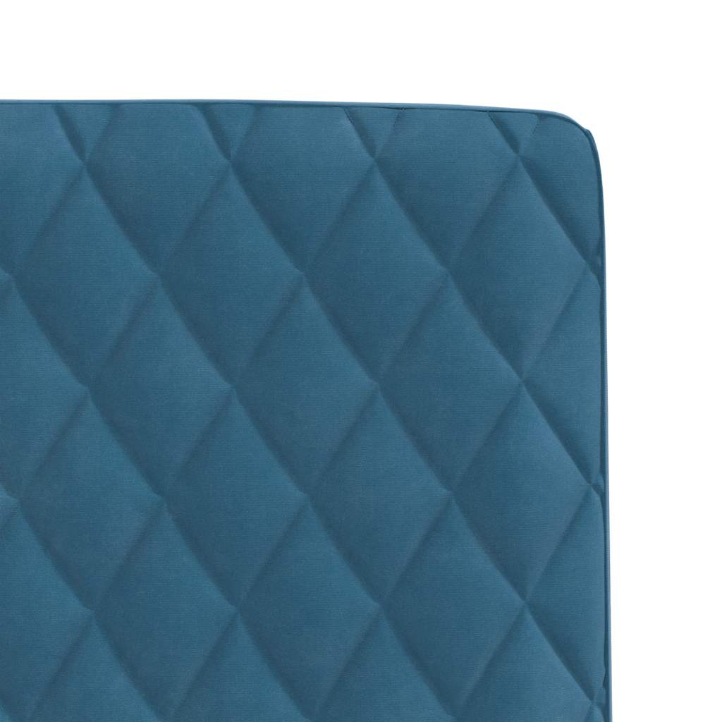 Chaises à manger lot de 6 bleu velours - XIOS