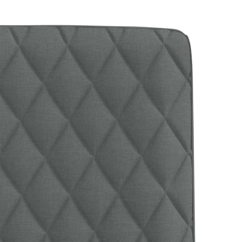 Chaises à manger lot de 6 gris foncé tissu - XIOS