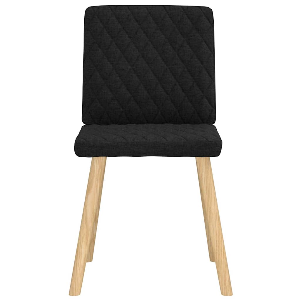 Chaises à manger lot de 6 noir tissu - XIOS