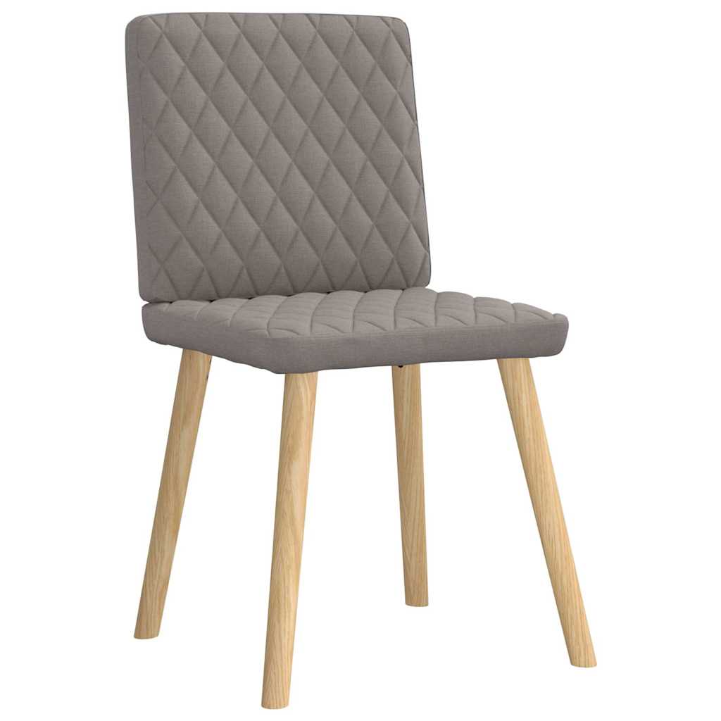 Chaises à manger lot de 6 taupe tissu - XIOS