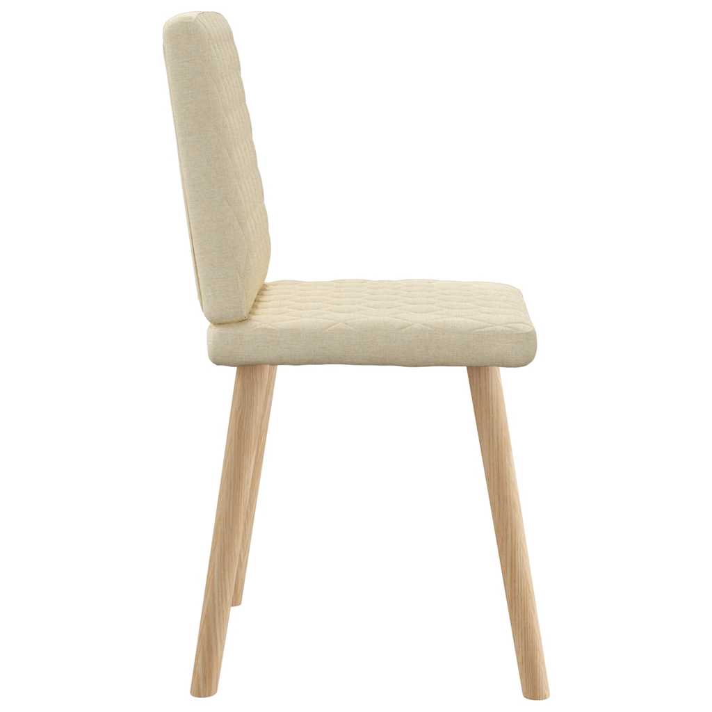 Chaises à manger lot de 6 crème tissu - XIOS