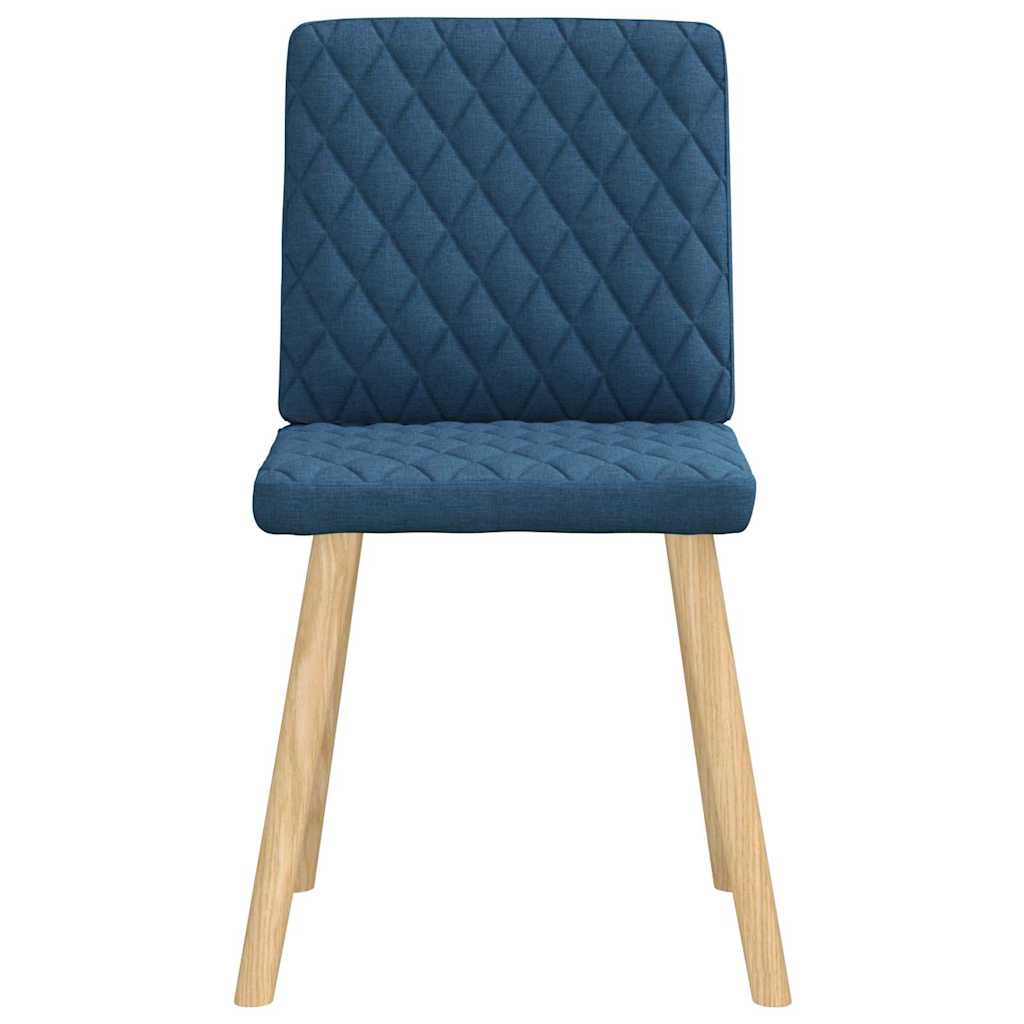 Chaises à manger lot de 6 bleu tissu - XIOS