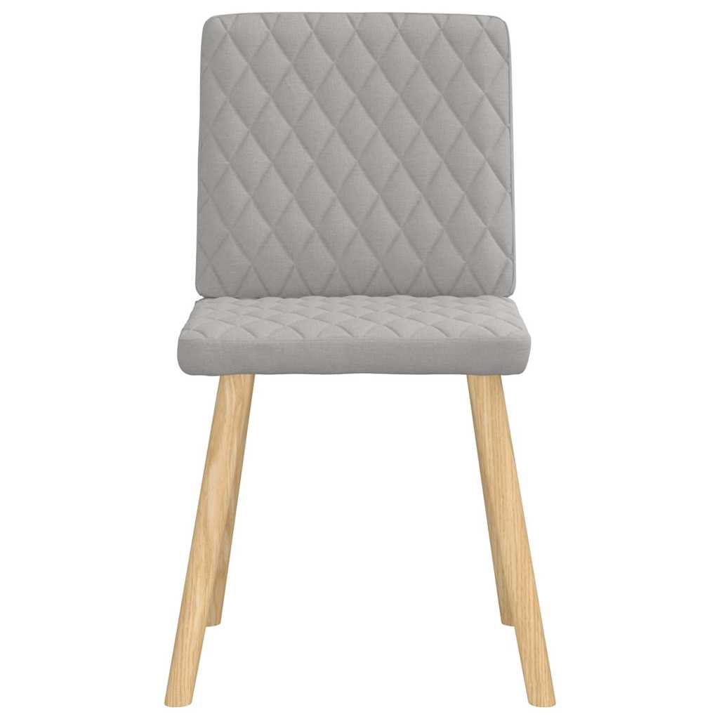 Chaises à manger lot de 6 gris nuage tissu - XIOS