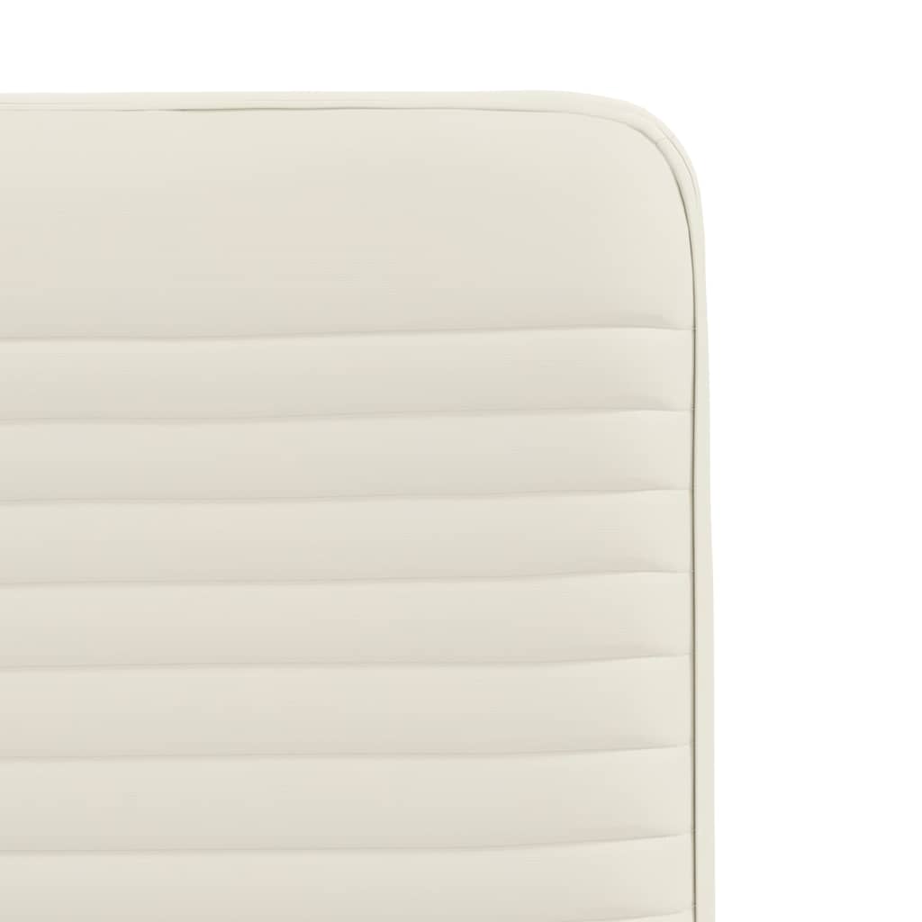 Chaises à manger lot de 6 crème velours - XIOS